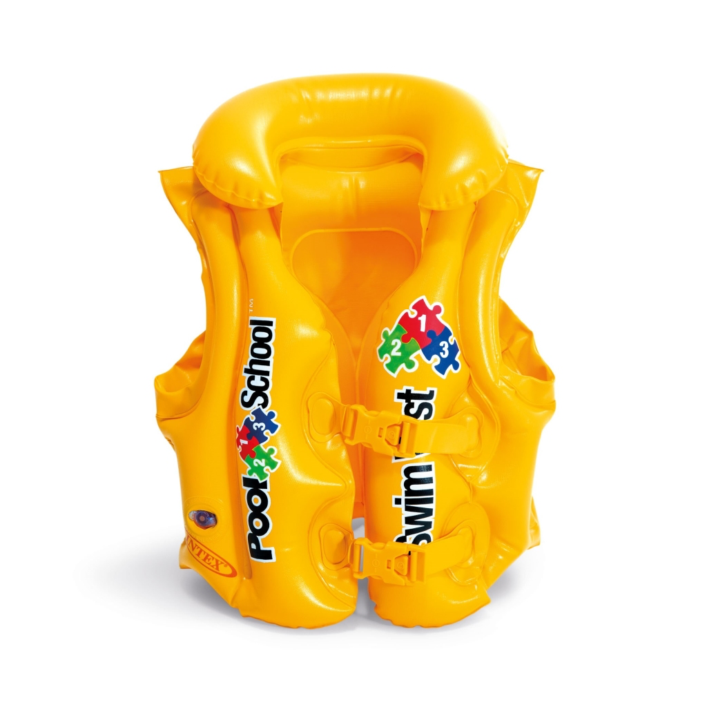 Intex Yakalı Sarı Can Yelek 50x47 cm (3-6 Yaş)