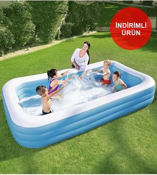 Bestway 54006 Mega Boy Şişme Havuz - 2.62 x 1.75 x 51 cm