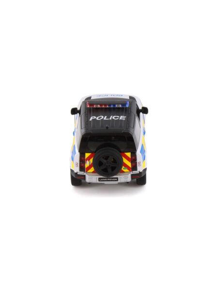 Kinsmart Land Rover Defender 110 Polis Arabası 1:36 13CM Die-Cast Metal Model Araba