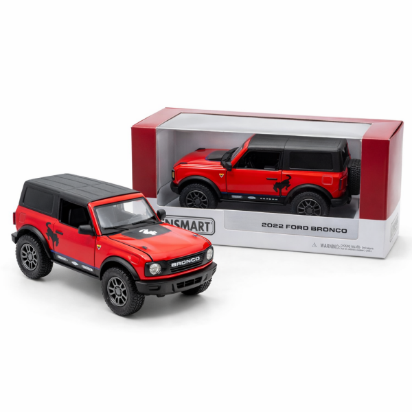 Ford Bronco 1:34 13cm Die-Cast Metal Model Araba Kırmızı 