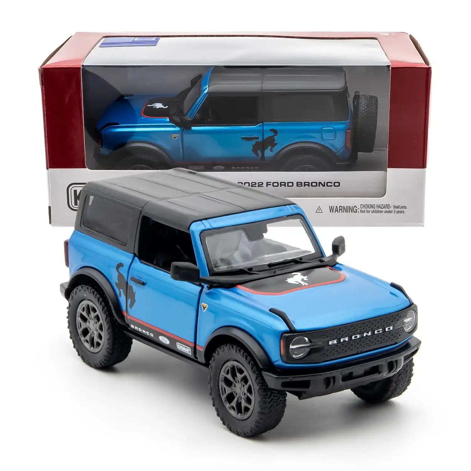 Ford Bronco 1:34 13cm Die-Cast Metal Model Araba Mavi