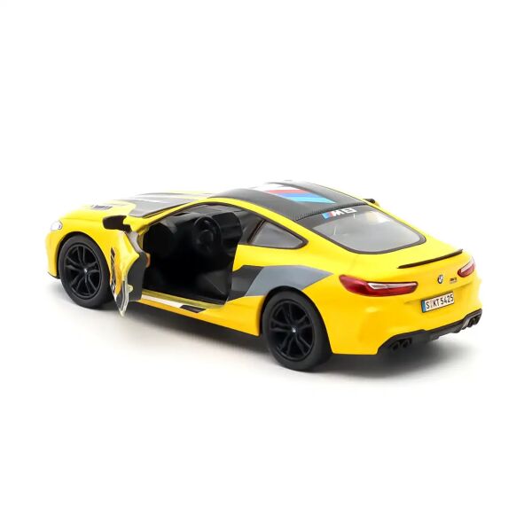 BMW M8 Competition Coupe 1:38 Die-Cast Metal Model Araba Sarı