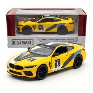 BMW M8 Competition Coupe 1:38 Die-Cast Metal Model Araba Sarı