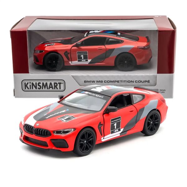 BMW M8 Competition Coupe 1:38 Die-Cast Metal Model Araba Kırmızı