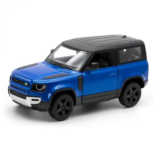 Kinsmart Land Rover Defender 90 Die Cast Model Araba 1:36 Lisanslı Mavi