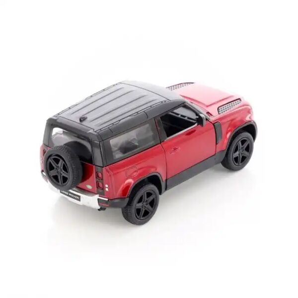 Kinsmart Land Rover Defender 90 Die Cast Model Araba 1:36 Lisanslı Kırmızı