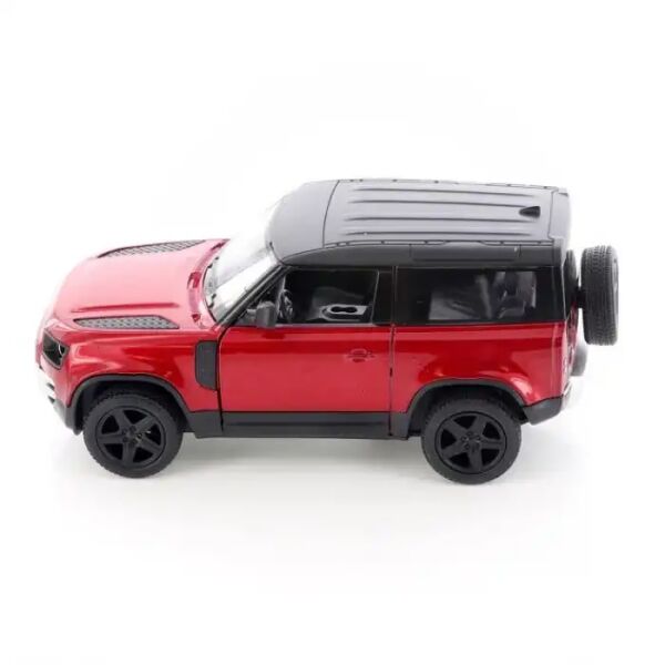 Kinsmart Land Rover Defender 90 Die Cast Model Araba 1:36 Lisanslı Kırmızı