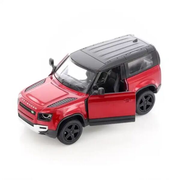 Kinsmart Land Rover Defender 90 Die Cast Model Araba 1:36 Lisanslı Kırmızı