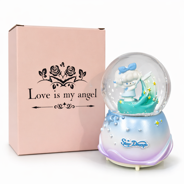 Pilli Müzikli Kar Küresi Müzik Kutusu