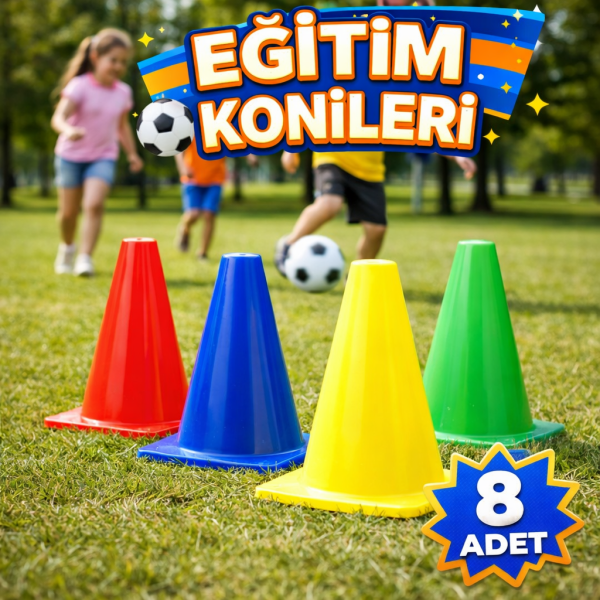 ProFit 8’li Renkli Antrenman Konisi Seti