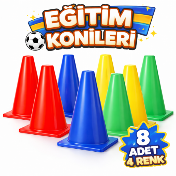 ProFit 8’li Renkli Antrenman Konisi Seti