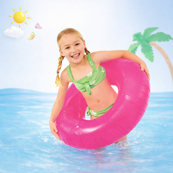 Intex Fosforlu Simit 91 cm. 3 Asorti (9+ Yaş) Pembe