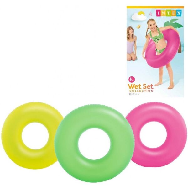 Intex Fosforlu Simit 91 cm. 3 Asorti (9+ Yaş) Yeşil
