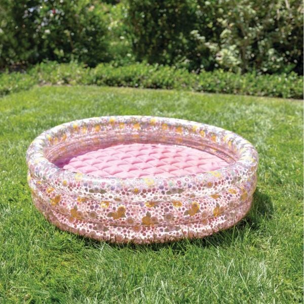 3 Boğumlu Çiçek Desenli Bebek Havuzu 86x25cm