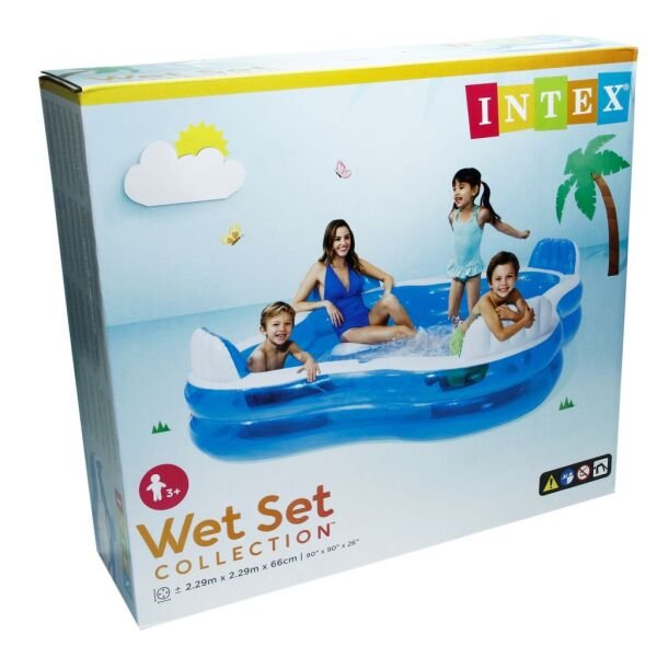 Intex Koltuklu Aile Havuzu 229x229x66 cm - 57190NP