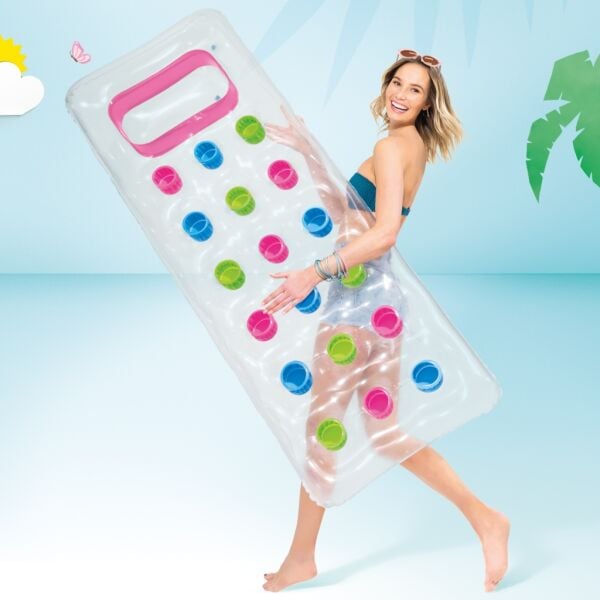 Şeffaf Bardaklı Yatak 188x71 cm