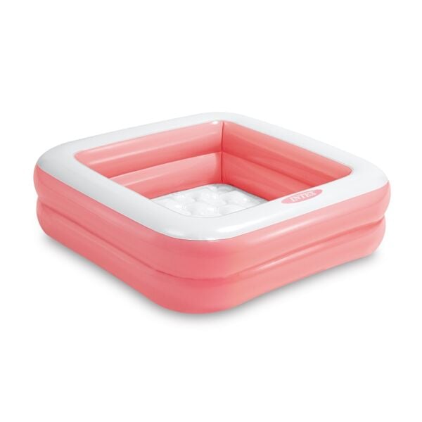 Şişme Taban Mini Kare Havuz 86x86x25 cm Pembe