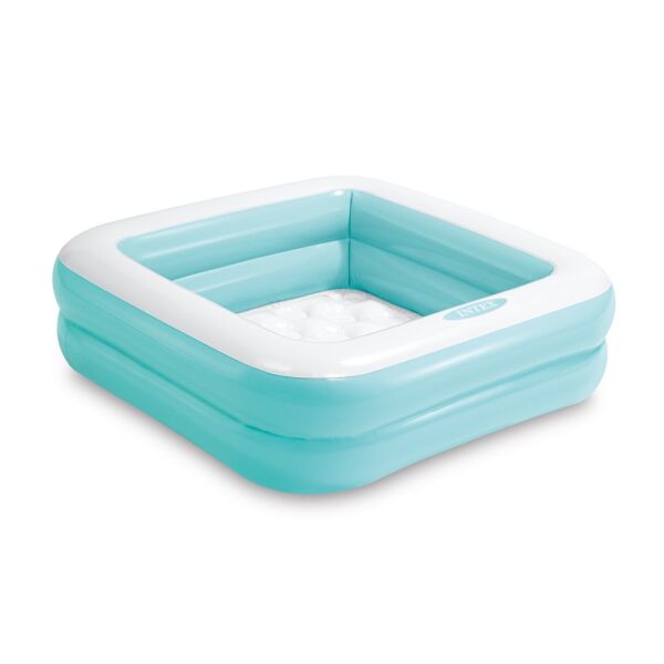 Şişme Taban Mini Kare Havuz 86x86x25 cm Mavi