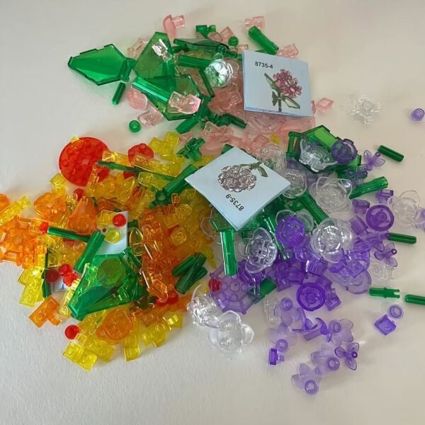 Renkli Işıklı Çiçek Yapım Seti -