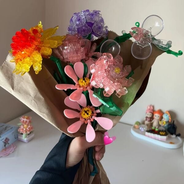 Renkli Işıklı Çiçek Yapım Seti -