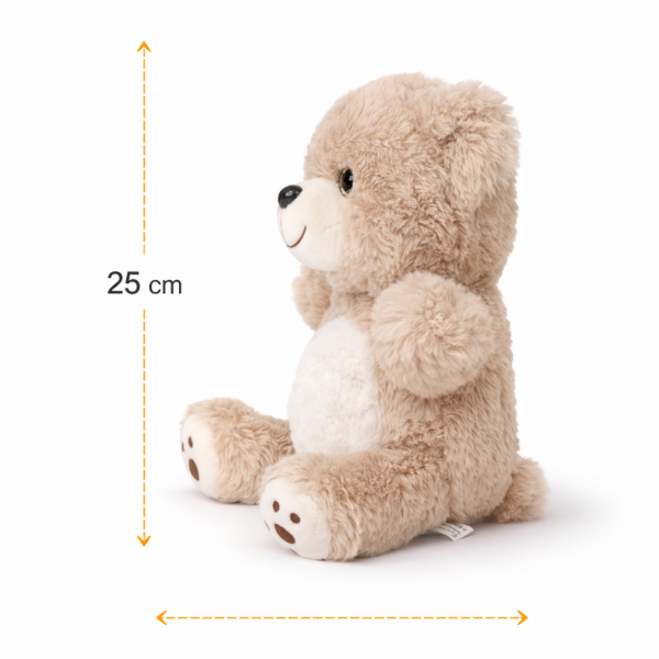 Sevimli Peluş Ayı - Yumuşak Ayıcık - 25CM Açık kahverengi