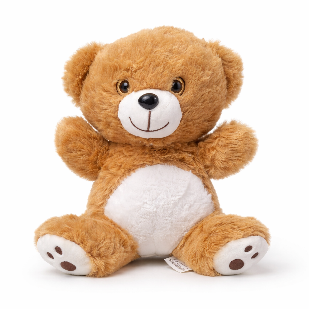 Sevimli Peluş Ayı - Yumuşak Ayıcık - 25CM kahverengi