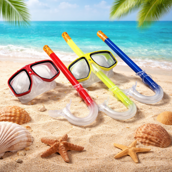 Kartela Yüzücü Maskesi Şnorkel Seti