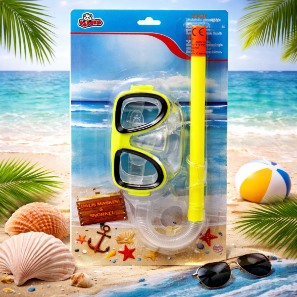 Kartela Oval Gözlüklü Şnorkel Set