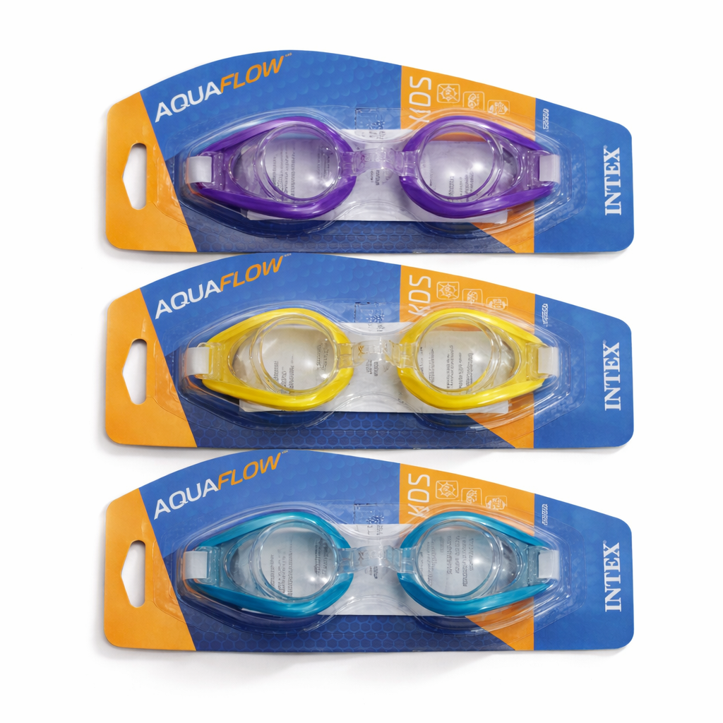 AquaFlow SoftFit Çocuk Yüzme Gözlüğü Turkuaz