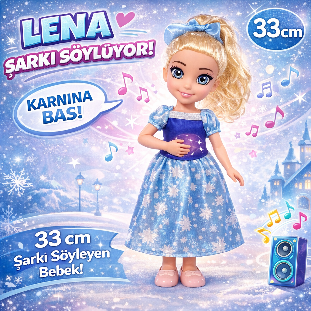 Lena Snowy Baby - Sarışın Prenses Bebek (33 cm)