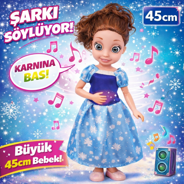 Lena Snowy Baby - Melodi Prenses Bebek (45 cm)