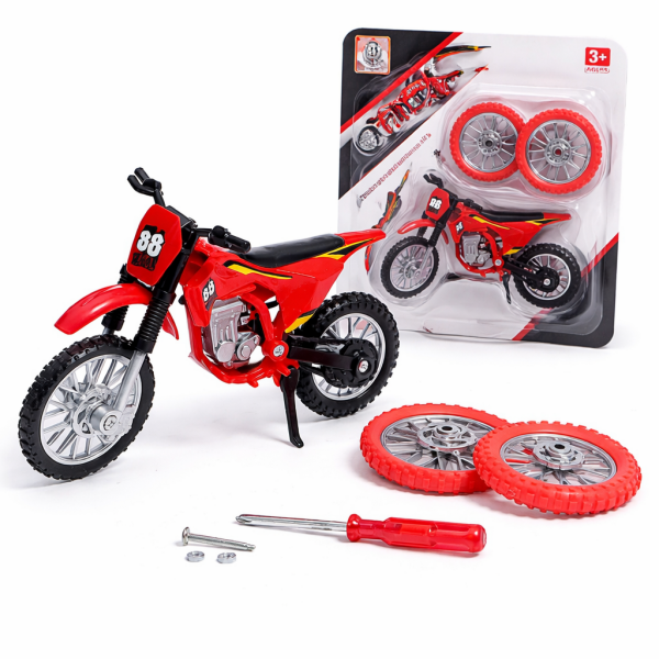 Cross Motor Oyuncak – Die Cast Motokros Motosiklet Seti DS927
