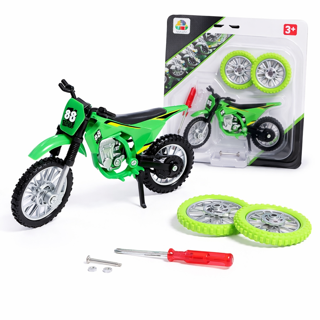Cross Motor Oyuncak – Die Cast Motokros Motosiklet Seti DS927