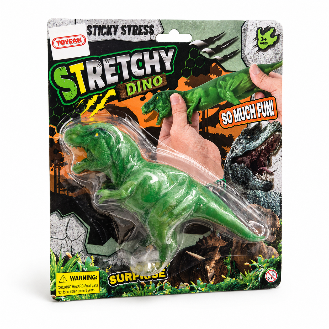 Stretch Dinozor - Yumuşak Esnek Dinozor Stres Oyuncağı