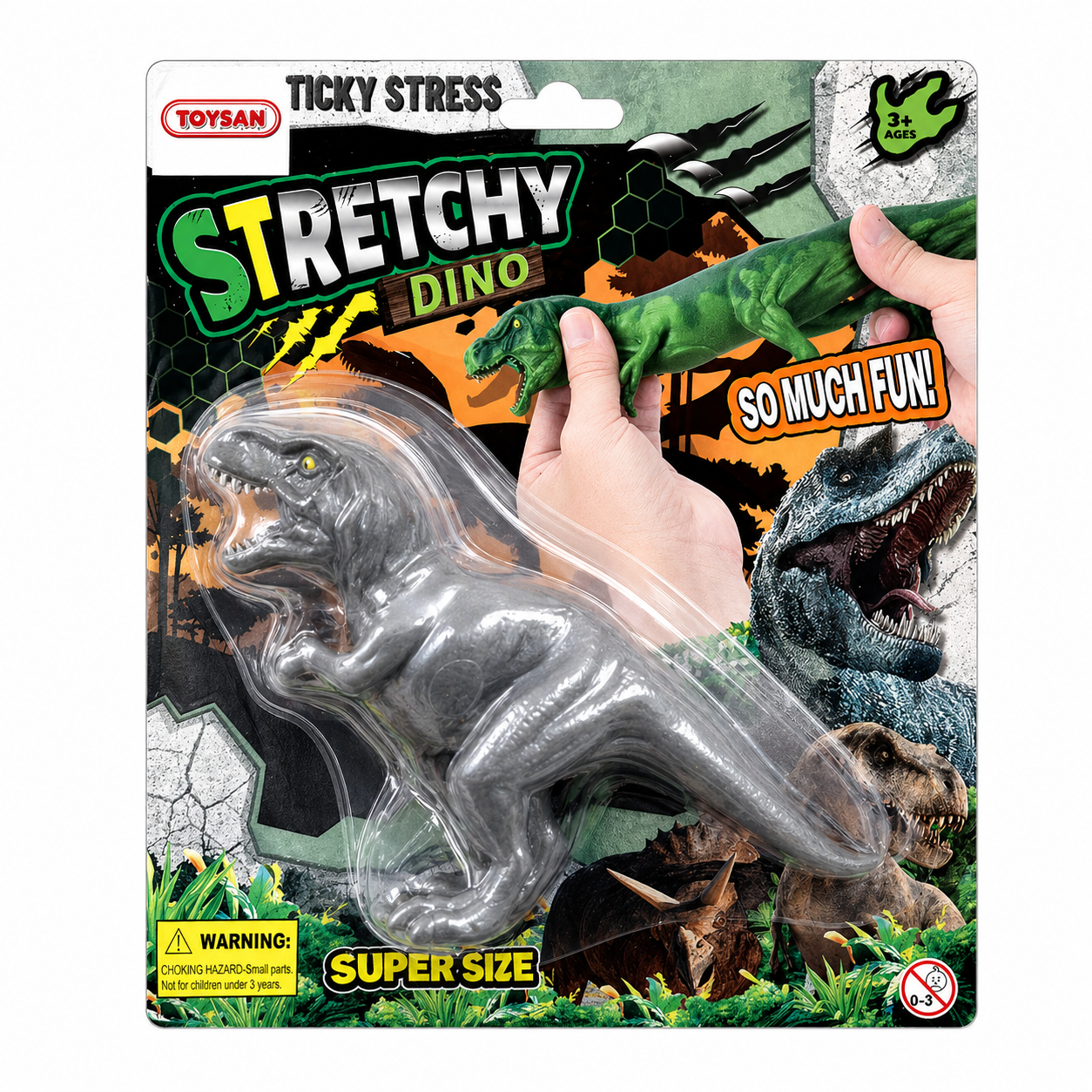 Stretch Dinozor - Yumuşak Esnek Dinozor Stres Oyuncağı 1. Model