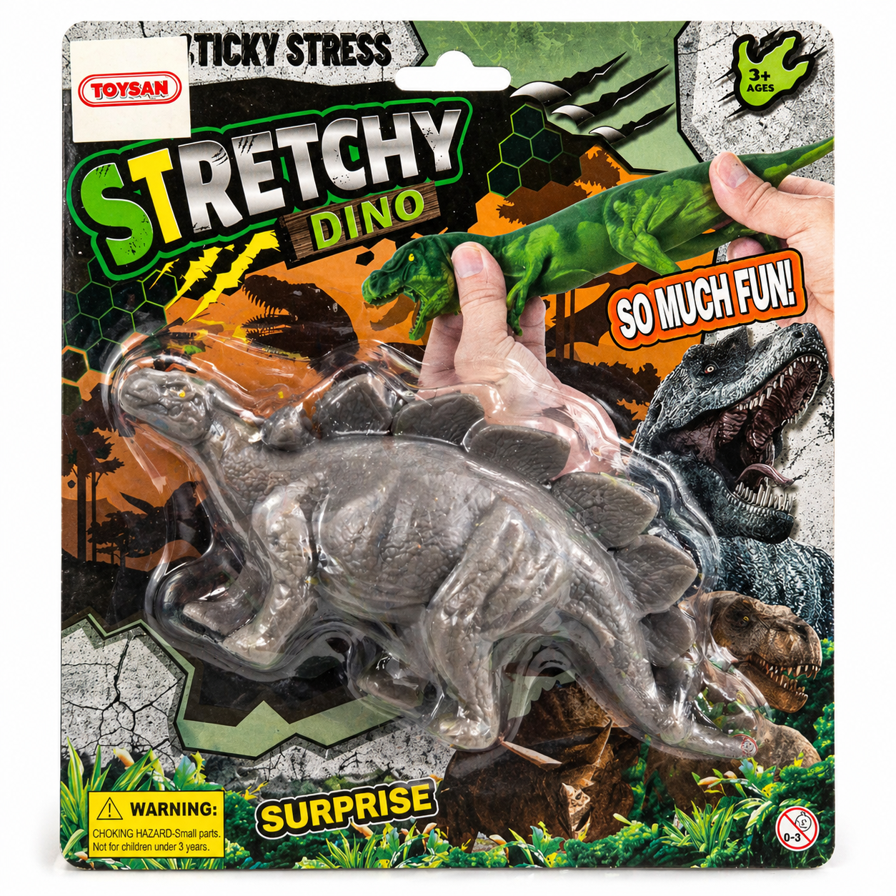 Stretch Dinozor - Yumuşak Esnek Dinozor Stres Oyuncağı 2.Model