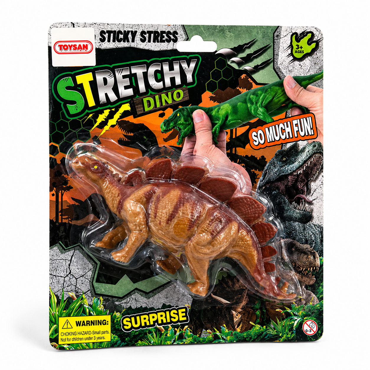 Stretch Dinozor - Yumuşak Esnek Dinozor Stres Oyuncağı 3.Model