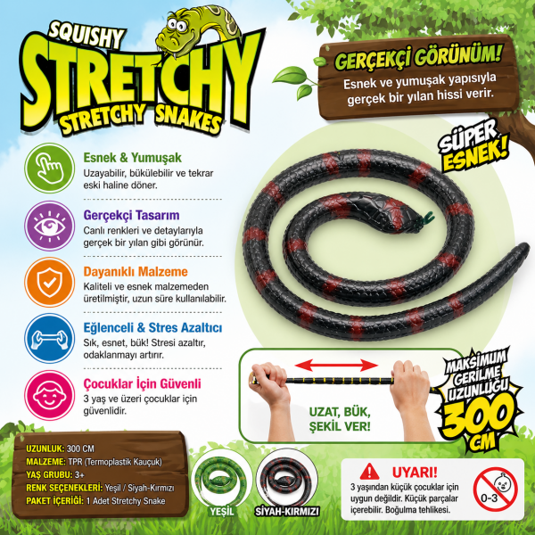 Esnek Stretch Yılan Oyuncağı