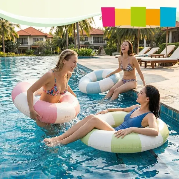 Intex Coastal Cabana Çizgili Simit 91 Cm - 9 Yaş üstü