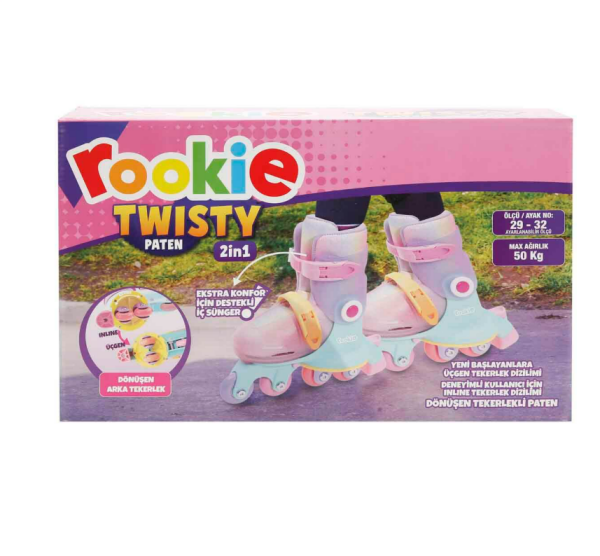 Rookie Twisty 2in1 Ayarlanabilir Dönüşen Tekerlekli Çocuk Pateni (29-32) Numara