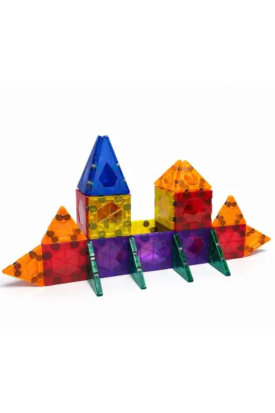 Magneo 72 Parça Manyetik Bloklar - Eğitici Magnet Geometrik Şekiller Seti
