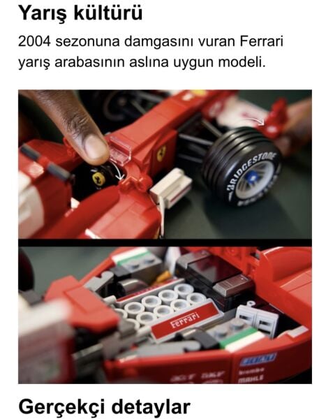 11375 LEGO® Icons Ferrari F2004 ve Michael Schumacher