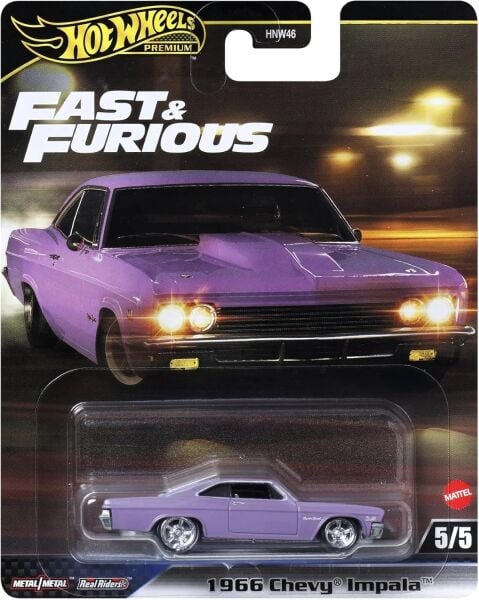 Hot Wheels Fast-Furious Premium Araba 1966 CHEVY IMPALA HNW46 - JBL95