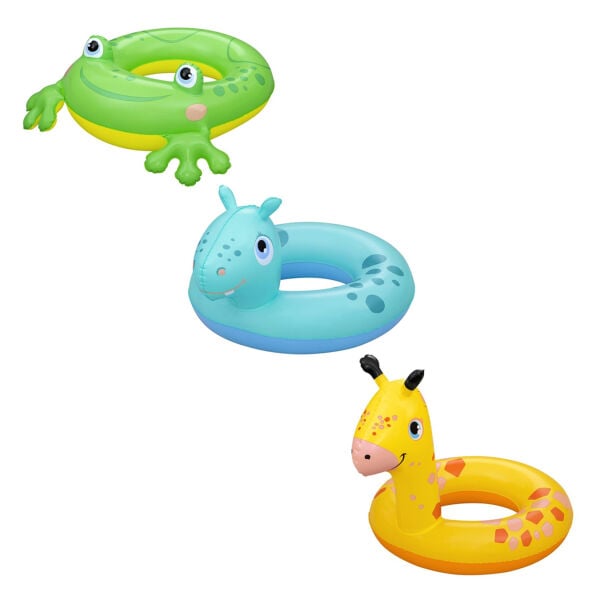 Bestway Lil Pal Figürlü  (Kurbağa, Zürafa, Su Aygırı) Çocuk Simit  64cm. 3-6 yaş