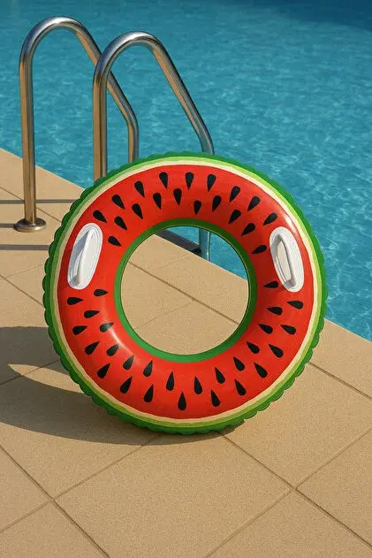 BERMUDA Tutunmalı Karpuz Desenli Simit 86 Cm  +8 Yaş