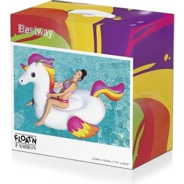 Bestway 41113 Dev Şişme Pegasus / Unicorn Havuz ve Deniz Yatağı (224 x 164 cm)