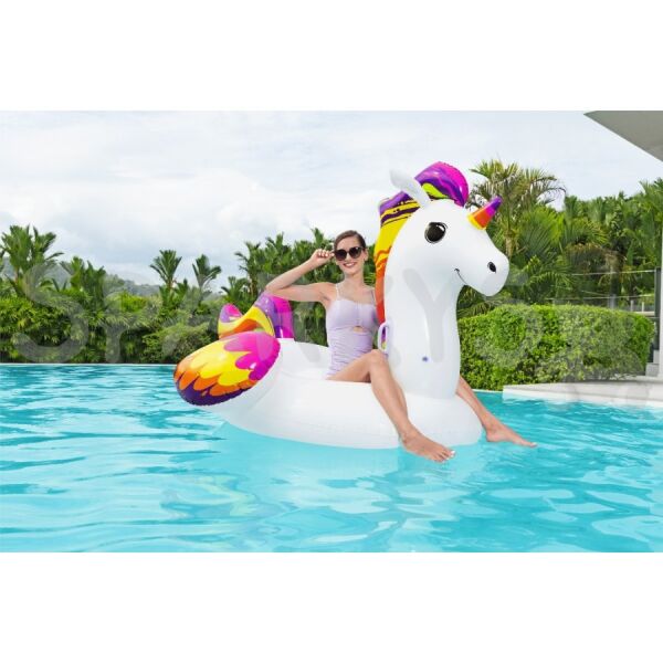 Bestway 41113 Dev Şişme Pegasus / Unicorn Havuz ve Deniz Yatağı (224 x 164 cm)