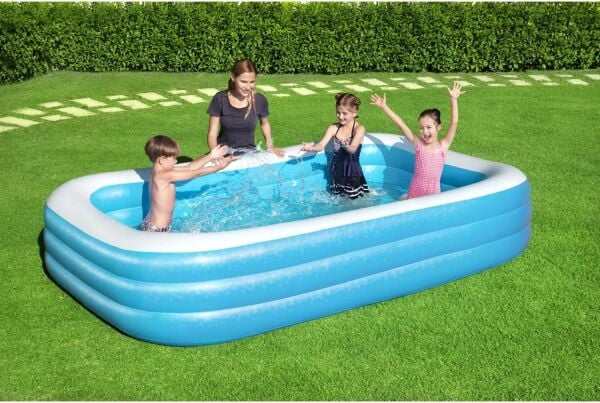 Bestway  Şişme Aile Havuzu Seti 305x183x56 cm (Pompa + Örtü Dahil) 54009