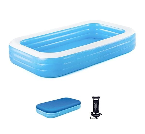 Bestway  Şişme Aile Havuzu Seti 305x183x56 cm (Pompa + Örtü Dahil) 54009