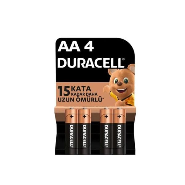 Duracell AA Kalem Pil Alkalin 4'lü Paket